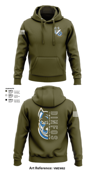Hoodie, DINFOS (Defense Information School), Army, Teamtime, Team time, sublimation, custom sports apparel, team uniforms, spirit wear, spiritwear, sports uniforms, custom shirts, team store, custom team store, fundraiser sports, apparel fundraiser
