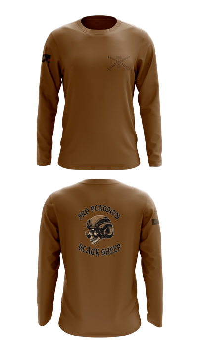 3rd PLT black sheep 13771381 Long Sleeve Performance Shirt - 2