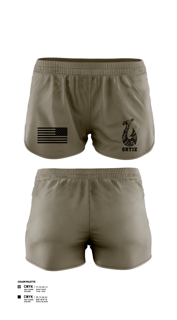 Women's Shorts, Ortiz, Marines, Teamtime, Team time, sublimation, custom sports apparel, team uniforms, spirit wear, spiritwear, sports uniforms, custom shirts, team store, custom team store, fundraiser sports, apparel fundraiser