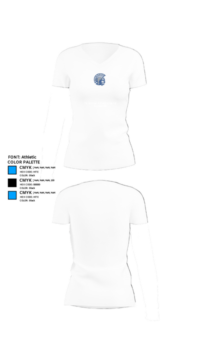 Tracyton Pee Wee Sports Association 35178134 Women's Short Sleeve V-neck Shirt - 18