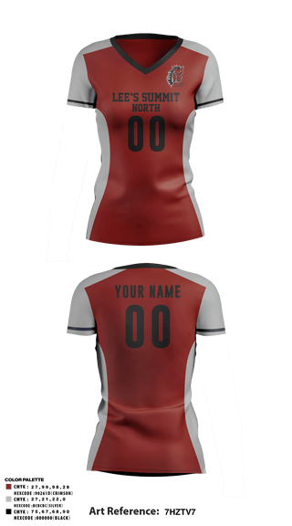 Women's Short Sleeve Vneck Shirt, Lee's Summit North High School Volleyball, Women's Volleyball, Teamtime, Team time, sublimation, custom sports apparel, team uniforms, spirit wear, spiritwear, sports uniforms, custom shirts, team store, custom team store, fundraiser sports, apparel fundraiser