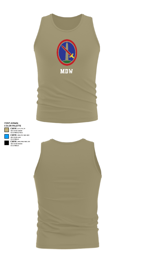 Tank Top, MDW, Army, Teamtime, Team time, sublimation, custom sports apparel, team uniforms, spirit wear, spiritwear, sports uniforms, custom shirts, team store, custom team store, fundraiser sports, apparel fundraiser