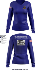 452d Aeromedical Staging Squadron 30714364 Women's Long Sleeve V-neck Shirt - 3