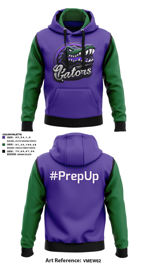 Hoodie, Gator Prep, Football, Teamtime, Team time, sublimation, custom sports apparel, team uniforms, spirit wear, spiritwear, sports uniforms, custom shirts, team store, custom team store, fundraiser sports, apparel fundraiser