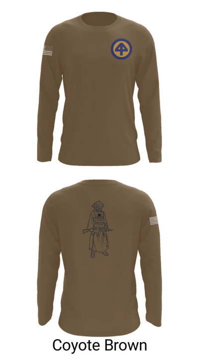 A Co 1/1-114th 36313026 Long Sleeve Performance Shirt - 6