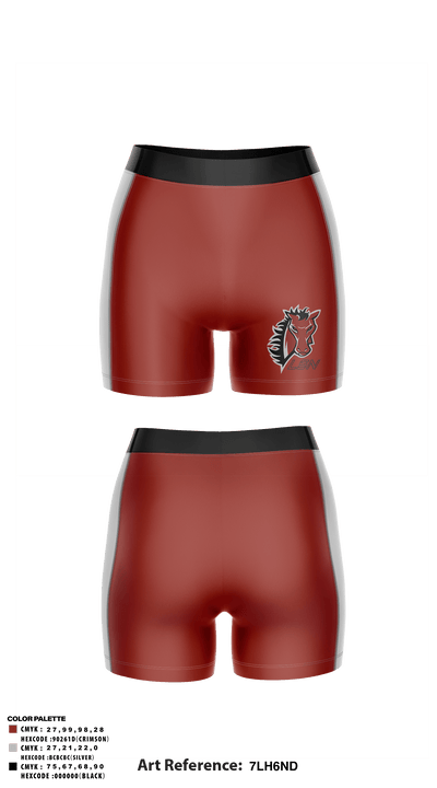 Lee's Summit North High School Volleyball 57124579 Women's Compression Shorts - 1