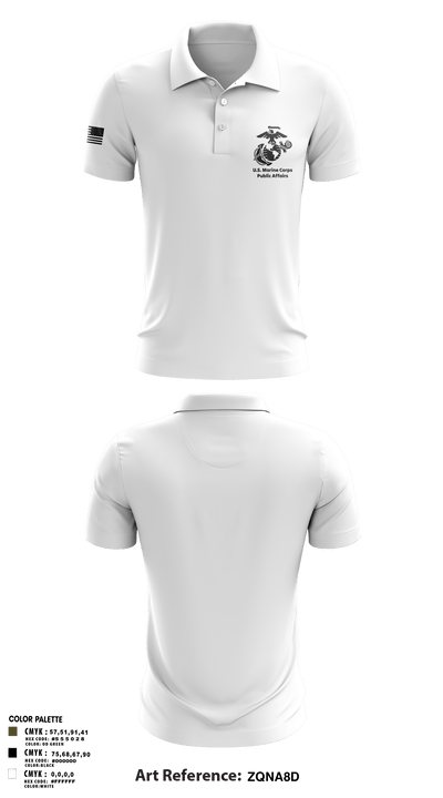MCRDPI COMMSTRAT 84265949 Short Sleeve Performance Polo - 6