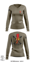 S3 Fires 1-1SFG(A) 45789233 Women's Long Sleeve V-neck Shirt - 103