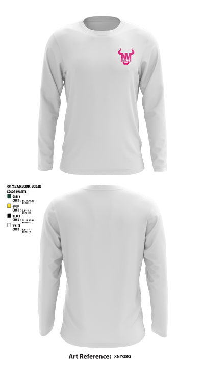 New Milford Bulls Football And Cheerleading 19489077 Long Sleeve Performance Shirt - 19