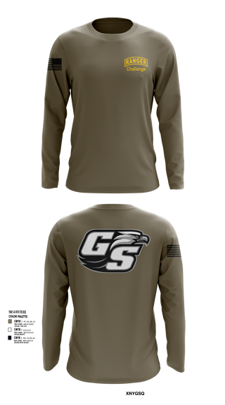 Long Sleeve Performance Shirt, GASOU ROTC Ranger Challenge, , Teamtime, Team time, sublimation, custom sports apparel, team uniforms, spirit wear, spiritwear, sports uniforms, custom shirts, team store, custom team store, fundraiser sports, apparel fundraiser