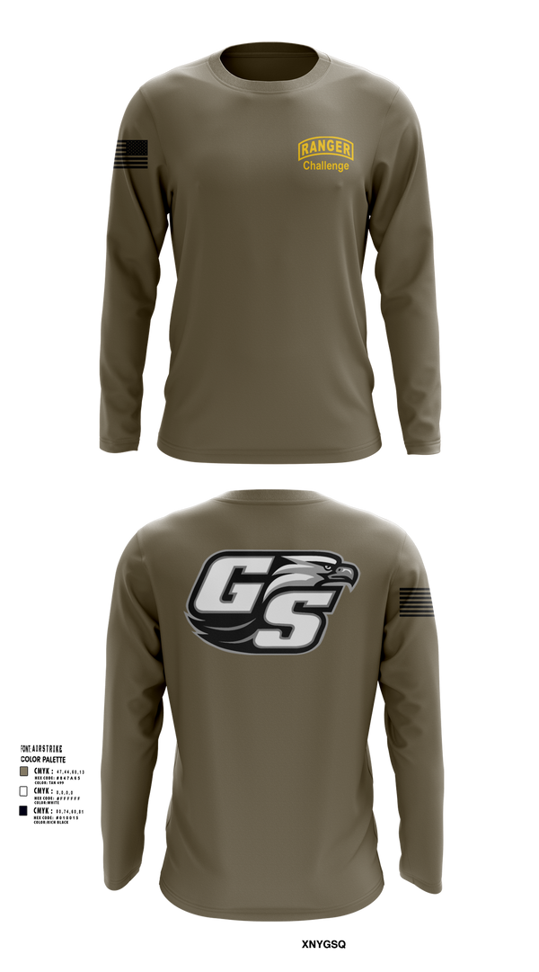 Long Sleeve Performance Shirt, GASOU ROTC Ranger Challenge, , Teamtime, Team time, sublimation, custom sports apparel, team uniforms, spirit wear, spiritwear, sports uniforms, custom shirts, team store, custom team store, fundraiser sports, apparel fundraiser