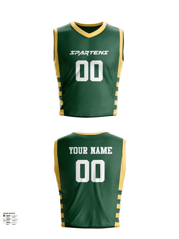 Mens Basketball Jersey, Spartens, Men's Basketball, Teamtime, Team time, sublimation, custom sports apparel, team uniforms, spirit wear, spiritwear, sports uniforms, custom shirts, team store, custom team store, fundraiser sports, apparel fundraiser