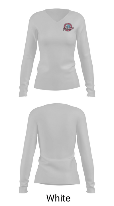 Talladega College Volleyball 32789771 Women's Long Sleeve V-neck Shirt - 16