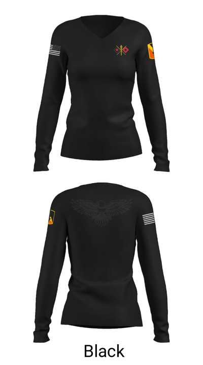 USASA BELVOIR 16372072 Women's Long Sleeve V-neck Shirt - 37