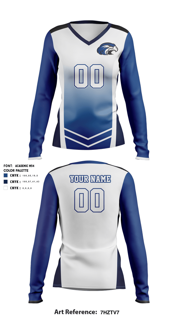 Women's Long Sleeve Vneck Shirt, Shorter University Athletics Volleyball, Women's Volleyball, Teamtime, Team time, sublimation, custom sports apparel, team uniforms, spirit wear, spiritwear, sports uniforms, custom shirts, team store, custom team store, fundraiser sports, apparel fundraiser