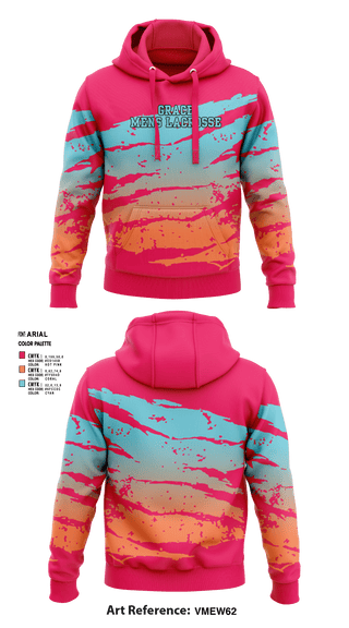 Hoodie, Grace, Men's Lacrosse, Teamtime, Team time, sublimation, custom sports apparel, team uniforms, spirit wear, spiritwear, sports uniforms, custom shirts, team store, custom team store, fundraiser sports, apparel fundraiser