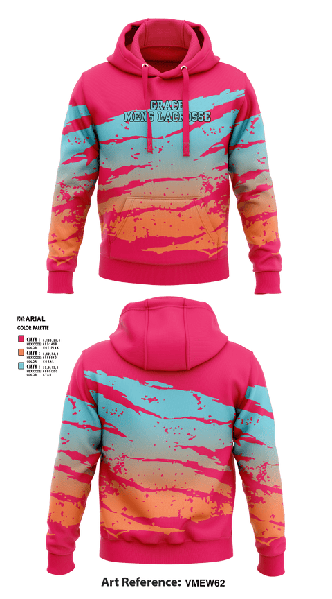 Hoodie, Grace, Men's Lacrosse, Teamtime, Team time, sublimation, custom sports apparel, team uniforms, spirit wear, spiritwear, sports uniforms, custom shirts, team store, custom team store, fundraiser sports, apparel fundraiser