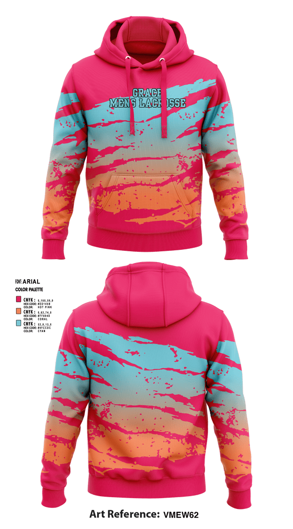 Hoodie, Grace, Men's Lacrosse, Teamtime, Team time, sublimation, custom sports apparel, team uniforms, spirit wear, spiritwear, sports uniforms, custom shirts, team store, custom team store, fundraiser sports, apparel fundraiser