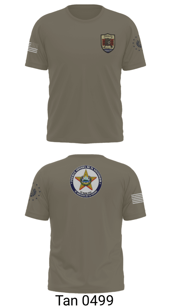 Old School Cotton Feel Shirt, Battallion Nonualco, Army, Teamtime, Team time, sublimation, custom sports apparel, team uniforms, spirit wear, spiritwear, sports uniforms, custom shirts, team store, custom team store, fundraiser sports, apparel fundraiser