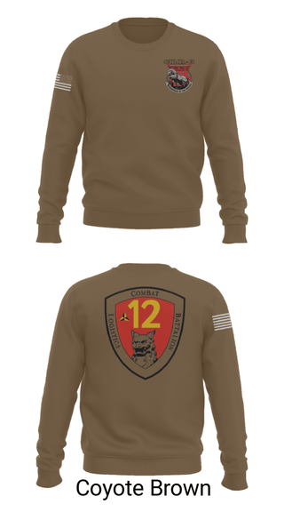 Crew Neck Sweatshirt, CLB 12, Marines, Teamtime, Team time, sublimation, custom sports apparel, team uniforms, spirit wear, spiritwear, sports uniforms, custom shirts, team store, custom team store, fundraiser sports, apparel fundraiser