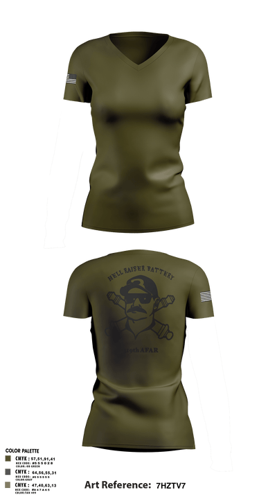 HHB 2-319 AFAR 49288095 Women's Short Sleeve V-neck Shirt - 4