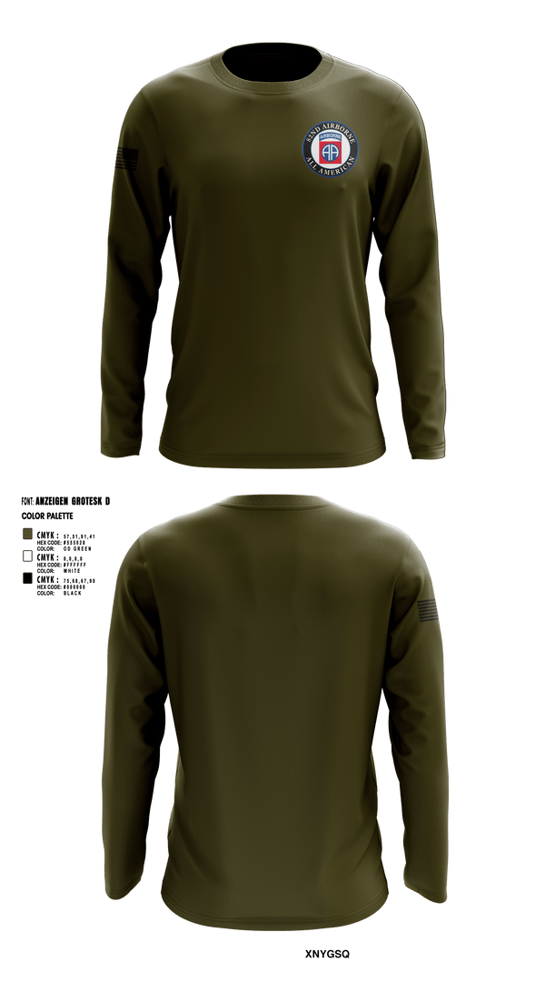 Long Sleeve Performance Shirt, 82nd Airborne Division, Army, Teamtime, Team time, sublimation, custom sports apparel, team uniforms, spirit wear, spiritwear, sports uniforms, custom shirts, team store, custom team store, fundraiser sports, apparel fundraiser