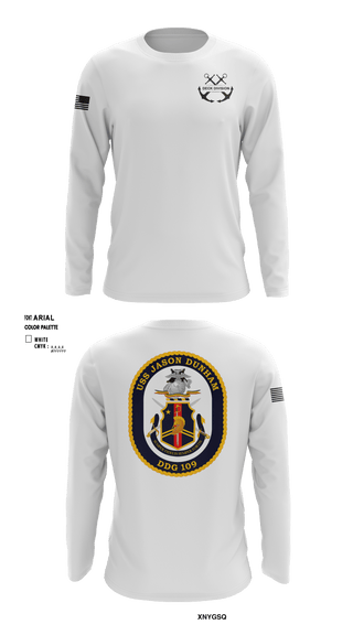Long Sleeve Performance Shirt, Jason Dunham Deck Division, Navy, Teamtime, Team time, sublimation, custom sports apparel, team uniforms, spirit wear, spiritwear, sports uniforms, custom shirts, team store, custom team store, fundraiser sports, apparel fundraiser