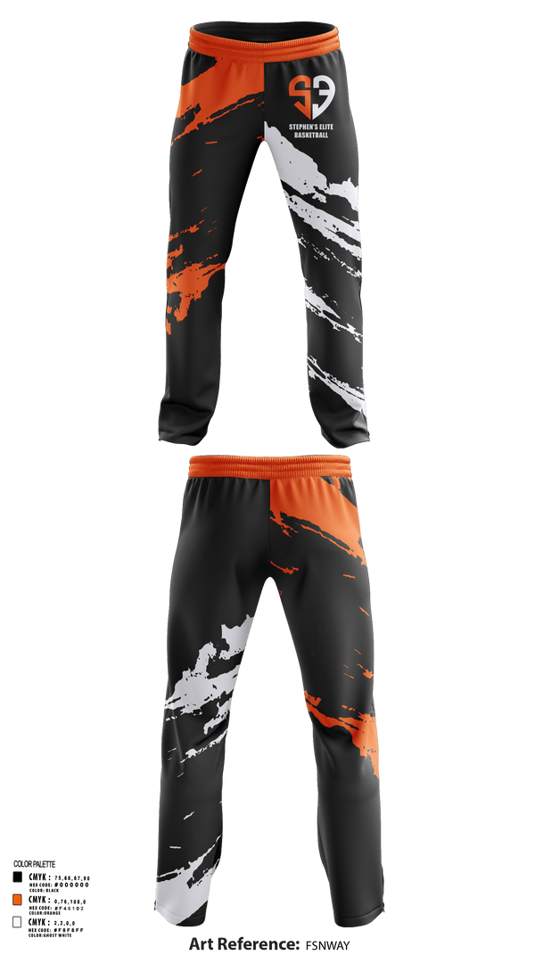 Sweatpants, Stephen’s Elite, Men's Basketball, Teamtime, Team time, sublimation, custom sports apparel, team uniforms, spirit wear, spiritwear, sports uniforms, custom shirts, team store, custom team store, fundraiser sports, apparel fundraiser