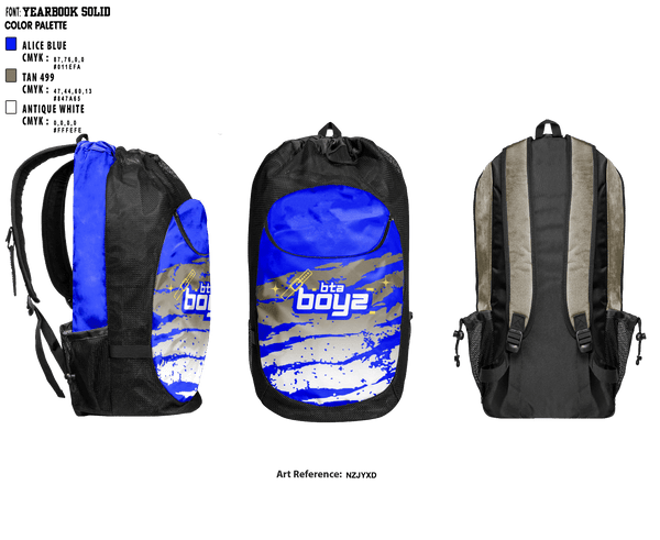 Gear Bag, Chattanooga Beast, Men's Basketball, Teamtime, Team time, sublimation, custom sports apparel, team uniforms, spirit wear, spiritwear, sports uniforms, custom shirts, team store, custom team store, fundraiser sports, apparel fundraiser