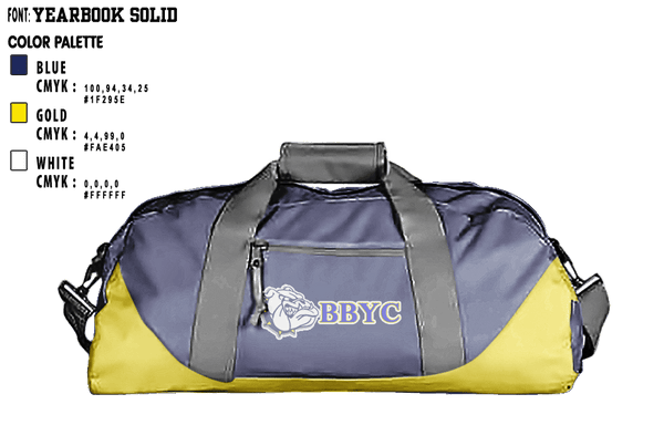 Duffle Bag, Bloomingdale And Butler Youth Club, Football, Teamtime, Team time, sublimation, custom sports apparel, team uniforms, spirit wear, spiritwear, sports uniforms, custom shirts, team store, custom team store, fundraiser sports, apparel fundraiser