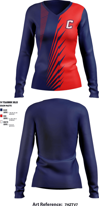Women's Long Sleeve Vneck Shirt, Hopkins County Central High School Track & Field, Track & Field, Teamtime, Team time, sublimation, custom sports apparel, team uniforms, spirit wear, spiritwear, sports uniforms, custom shirts, team store, custom team store, fundraiser sports, apparel fundraiser