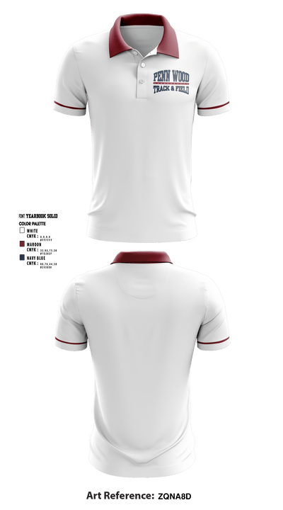 PENN WOOD Highschool 4184861 Short Sleeve Performance Polo - 1