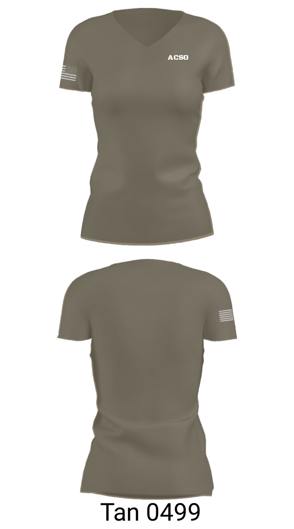 Women's Short Sleeve Vneck Shirt, ACSO, Police, Teamtime, Team time, sublimation, custom sports apparel, team uniforms, spirit wear, spiritwear, sports uniforms, custom shirts, team store, custom team store, fundraiser sports, apparel fundraiser