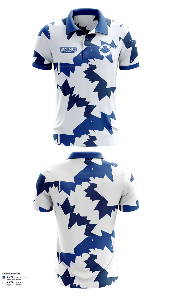Short Sleeve Performance Polo, Maplewood Football, Football, Teamtime, Team time, sublimation, custom sports apparel, team uniforms, spirit wear, spiritwear, sports uniforms, custom shirts, team store, custom team store, fundraiser sports, apparel fundraiser