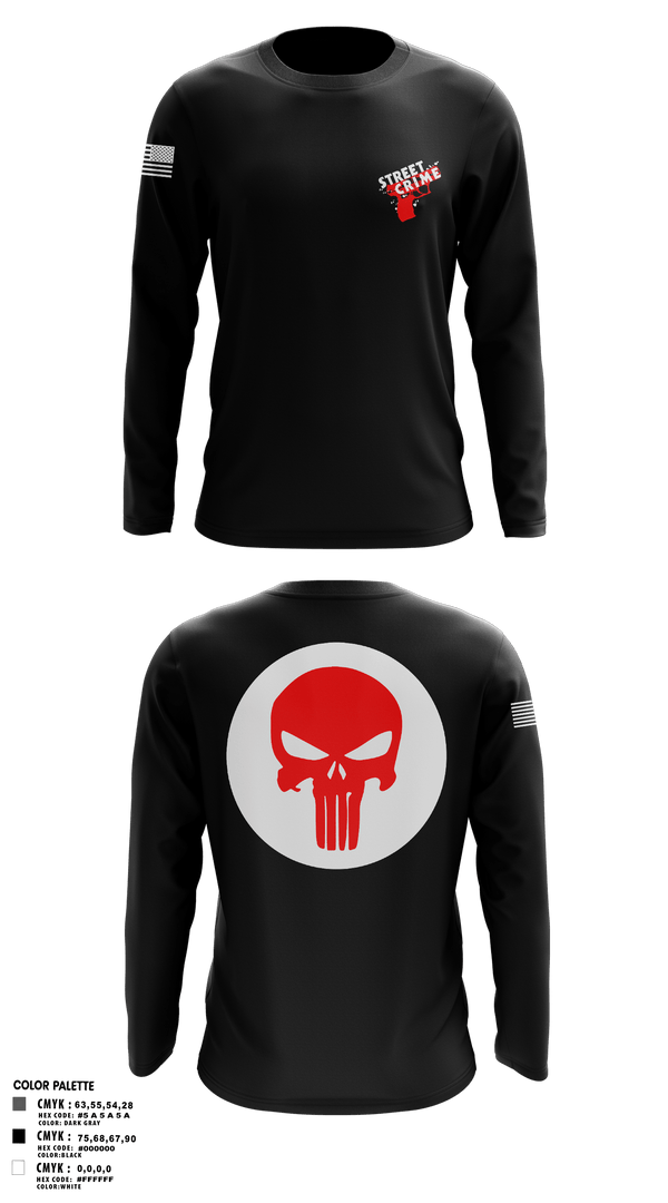 Long Sleeve Performance Shirt, Street Crimes, Police, Teamtime, Team time, sublimation, custom sports apparel, team uniforms, spirit wear, spiritwear, sports uniforms, custom shirts, team store, custom team store, fundraiser sports, apparel fundraiser
