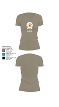 6 AMXS 55831023 Women's Short Sleeve V-neck Shirt - 64