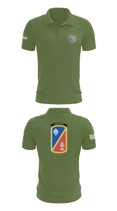 1st Det. Royal Lao Airborne 88518562 Short Sleeve Performance Polo - 47
