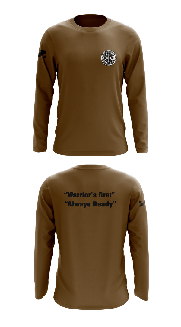 Long Sleeve Performance Shirt, Warrior battalion, Army, Teamtime, Team time, sublimation, custom sports apparel, team uniforms, spirit wear, spiritwear, sports uniforms, custom shirts, team store, custom team store, fundraiser sports, apparel fundraiser