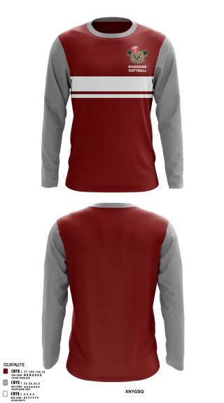 Long Sleeve Performance Shirt, Riverside, Softball, Teamtime, Team time, sublimation, custom sports apparel, team uniforms, spirit wear, spiritwear, sports uniforms, custom shirts, team store, custom team store, fundraiser sports, apparel fundraiser