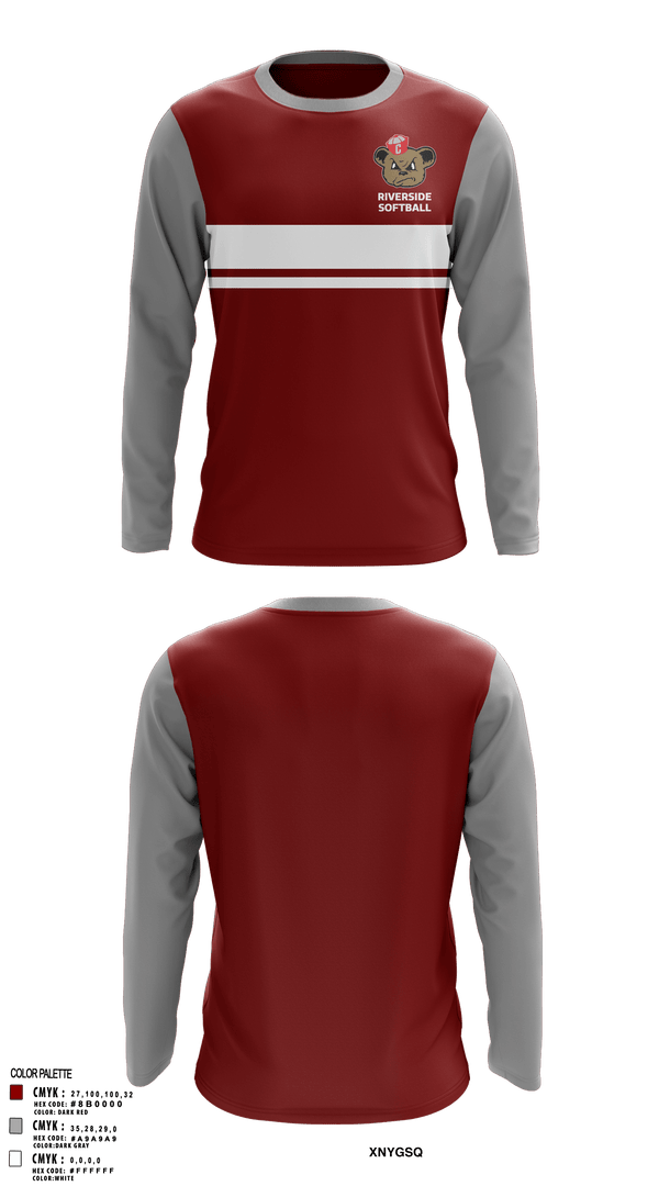 Long Sleeve Performance Shirt, Riverside, Softball, Teamtime, Team time, sublimation, custom sports apparel, team uniforms, spirit wear, spiritwear, sports uniforms, custom shirts, team store, custom team store, fundraiser sports, apparel fundraiser