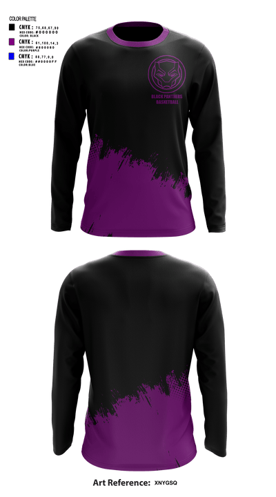 BLACK PANTHERS 34488786 Long Sleeve Performance Shirt - 1