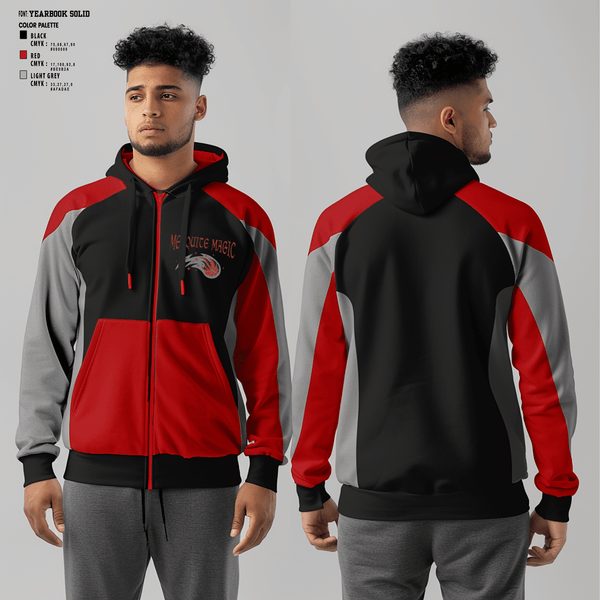 Zip Hoodie, Mesquite Magic, Men's Basketball, Teamtime, Team time, sublimation, custom sports apparel, team uniforms, spirit wear, spiritwear, sports uniforms, custom shirts, team store, custom team store, fundraiser sports, apparel fundraiser