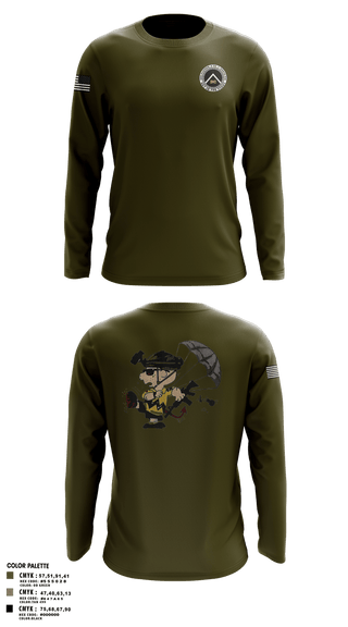 Long Sleeve Performance Polo, 3rd Platoon, CCo, 1-508th PIR, , Teamtime, Team time, sublimation, custom sports apparel, team uniforms, spirit wear, spiritwear, sports uniforms, custom shirts, team store, custom team store, fundraiser sports, apparel fundraiser