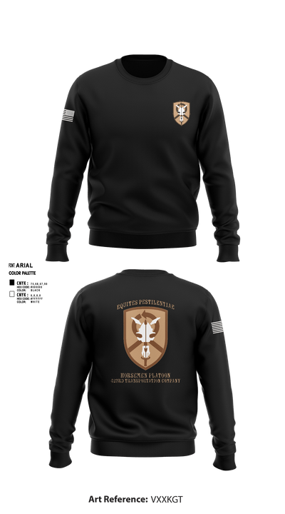 1st Platoon, 423 TC 69151656 Crew Neck Sweatshirt - 1
