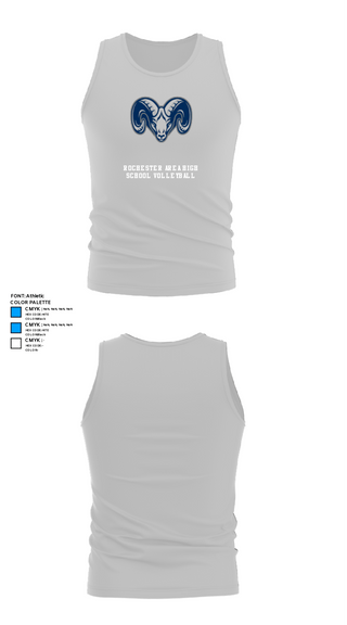 Tank Top, Rochester Area High School Volleyball, Women's Volleyball, Teamtime, Team time, sublimation, custom sports apparel, team uniforms, spirit wear, spiritwear, sports uniforms, custom shirts, team store, custom team store, fundraiser sports, apparel fundraiser