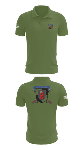 Short Sleeve Performance Polo, 2nd Battalion, Army, Teamtime, Team time, sublimation, custom sports apparel, team uniforms, spirit wear, spiritwear, sports uniforms, custom shirts, team store, custom team store, fundraiser sports, apparel fundraiser
