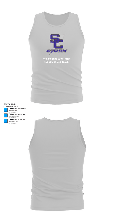 Stuart W Cramer High School Volleyball 87218766 Tank Top - 13