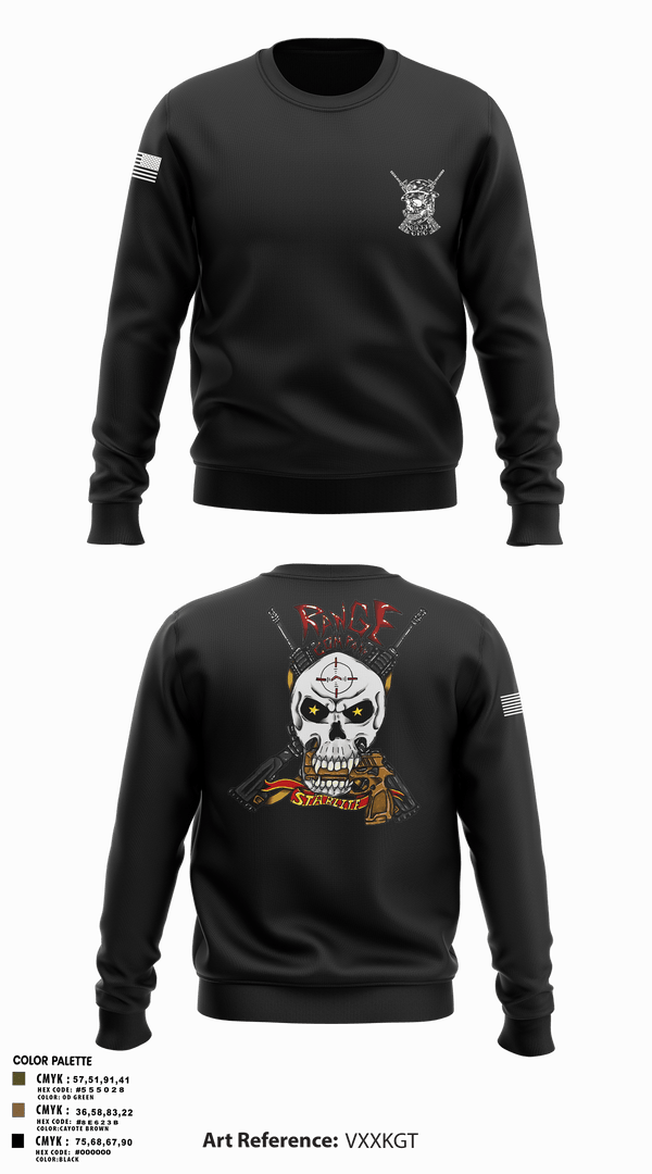 Crew Neck Sweatshirt, Range Company, Marines, Teamtime, Team time, sublimation, custom sports apparel, team uniforms, spirit wear, spiritwear, sports uniforms, custom shirts, team store, custom team store, fundraiser sports, apparel fundraiser