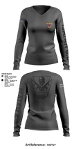 Erie police department 42261710 Women's Long Sleeve V-neck Shirt - 2
