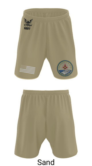 Athletic Shorts With Pockets, Cvn 77 IM-5, Navy, Teamtime, Team time, sublimation, custom sports apparel, team uniforms, spirit wear, spiritwear, sports uniforms, custom shirts, team store, custom team store, fundraiser sports, apparel fundraiser